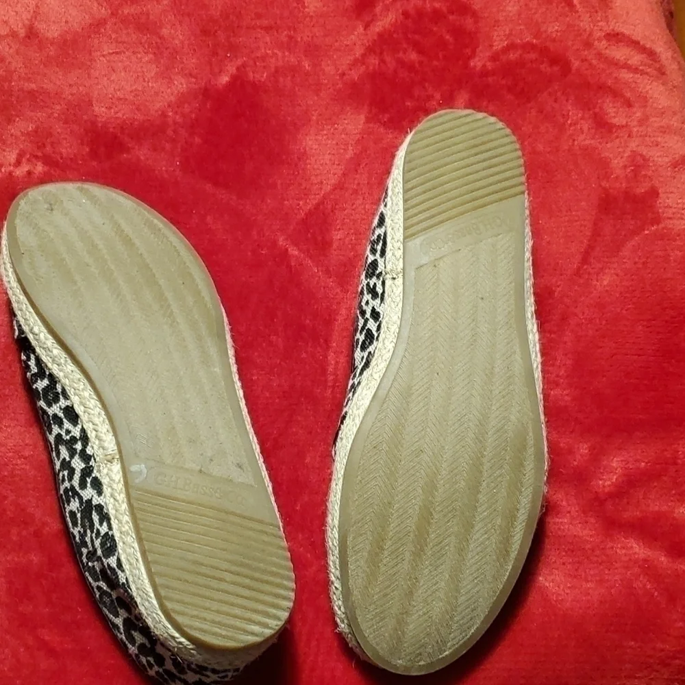 GH Bass Leopard Espadrille Size 7.5M